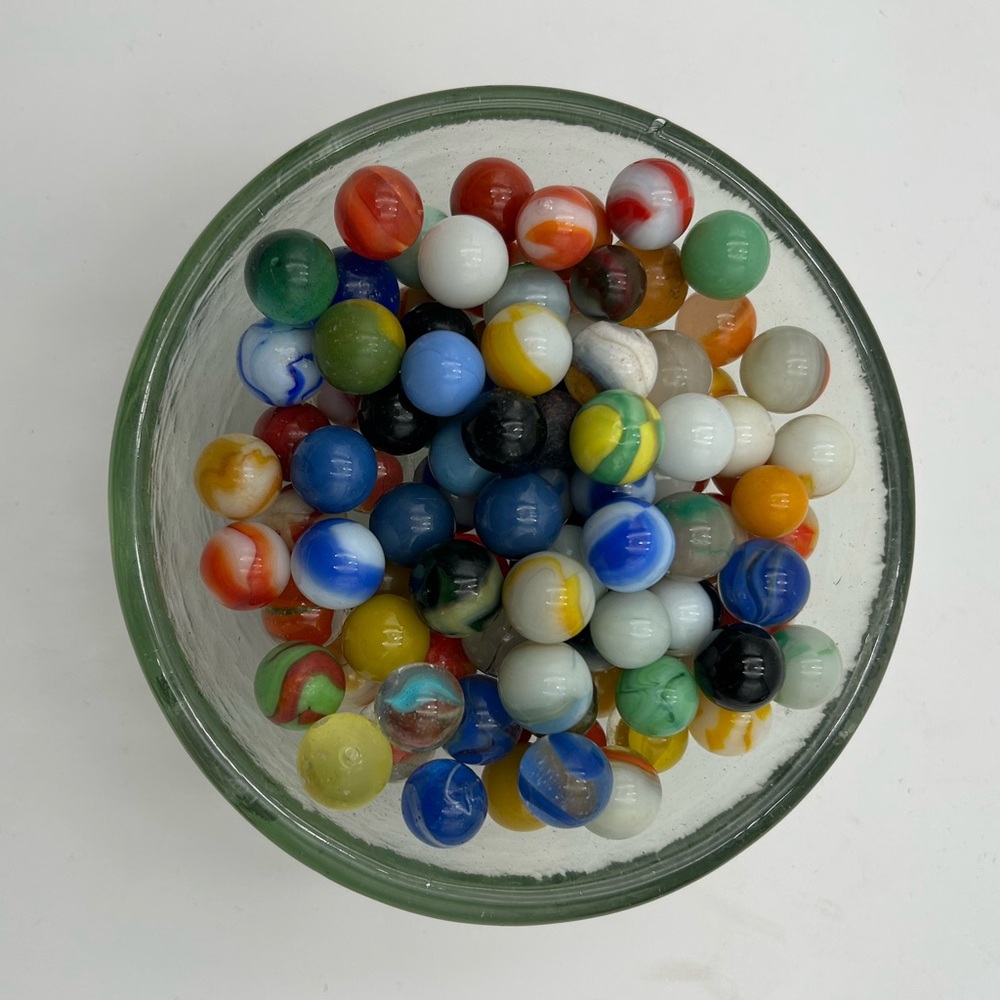 Jar of Vintage Marbles